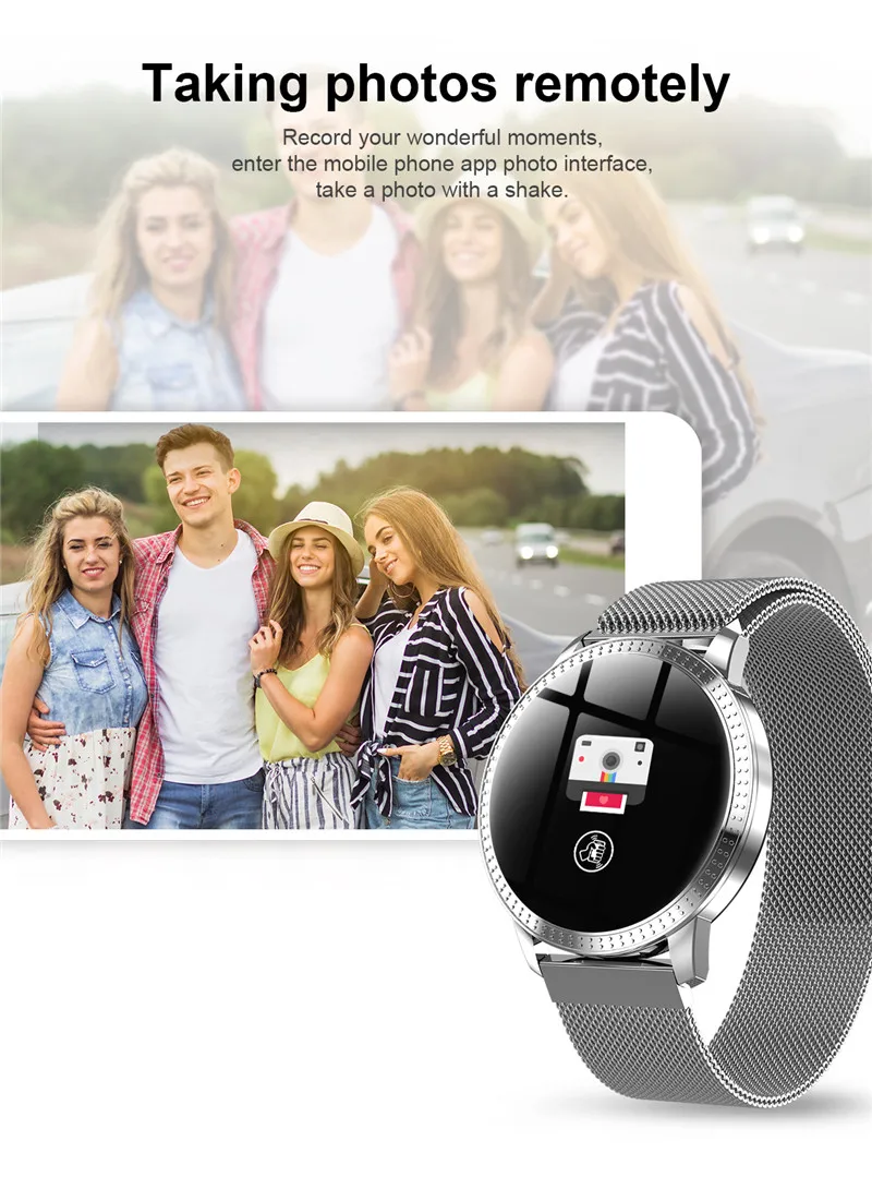 arterial metal starp multi modos esporte smartwatch feminino banda