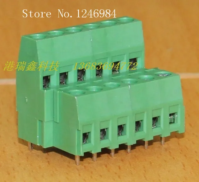 

[SA]DECA Taiwan Progressive Alliance pitch 5.08 Straight Leg 6 green terminal blocks MB362-508M6--20pcs/lot