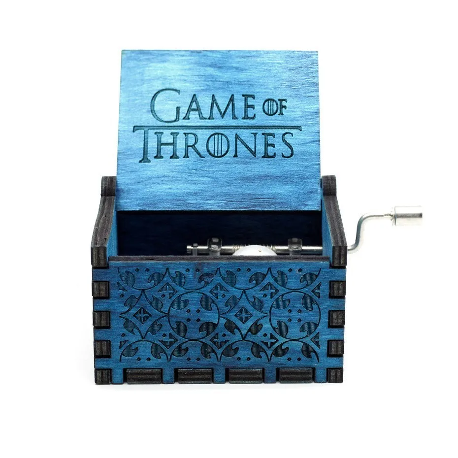 Game of Throne Деревянная музыкальная шкатулка Розовая пантера игра трона Дейви Джонс мерцание Litte Star Lalaland тема День рождения Рождественский подарок - Цвет: Game of Throne