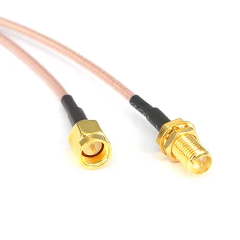 

100 Pieces shipping by DHLSMA male plug to RP SMA female(male pin)goldplated connector RF Extension pigtail cable RG316 15cm