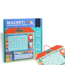 3D Пазлы игрушки Монтессори Магнитная ответственность диаграмма календарный план Развивающие игрушки для детей подарок на день рождения toy032