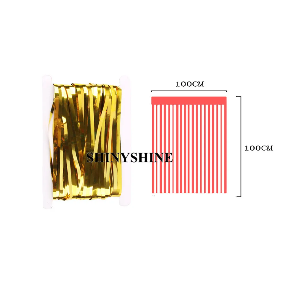 Foil Fringe Tinsel Curtain (8)