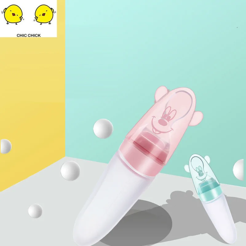 

Baby Spoon Milk Bottle Baby Silicon Squeeze Spoon Baby Bottle Propper Medicine Spoon For Kids