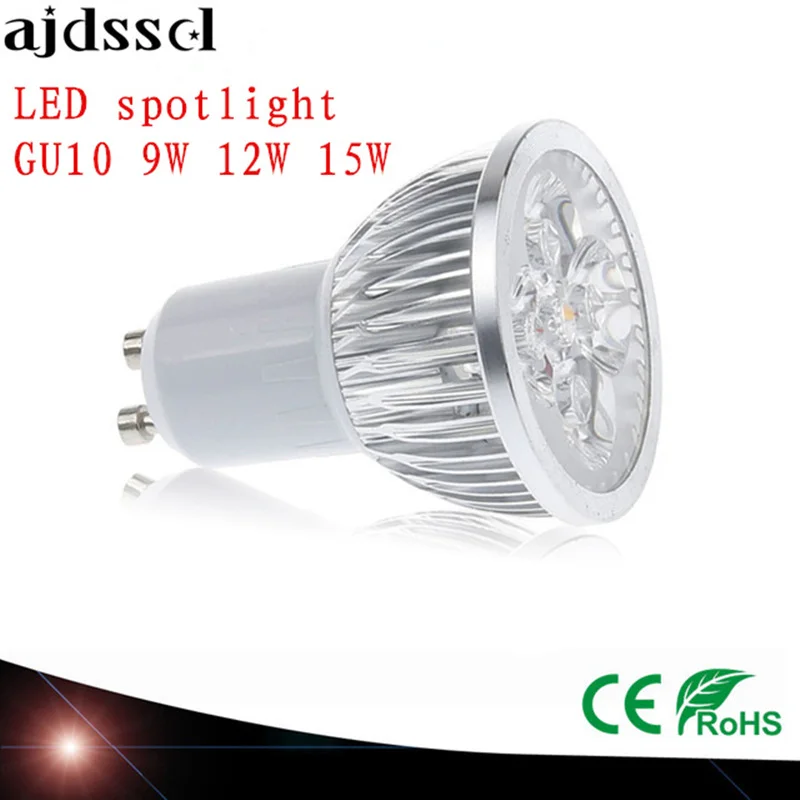 

High Power spot Lampada LED spotlights GU5.3 MR16 E27 9W 12W 15W GU10 led bulbs Dimmable Led Lamp light MR16 AC&DC12V AC110V220V