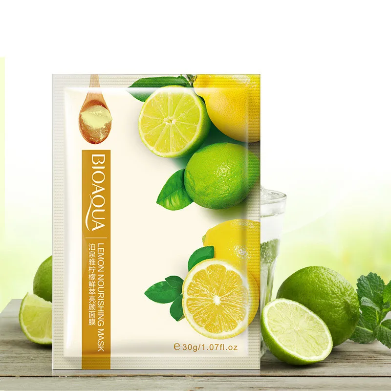 

12Pcs BIOAQUA Natural Facial Mask Wrapped Mask Moisturizing Oil Control Shrink Pores Brighten Face Mask Skin Care