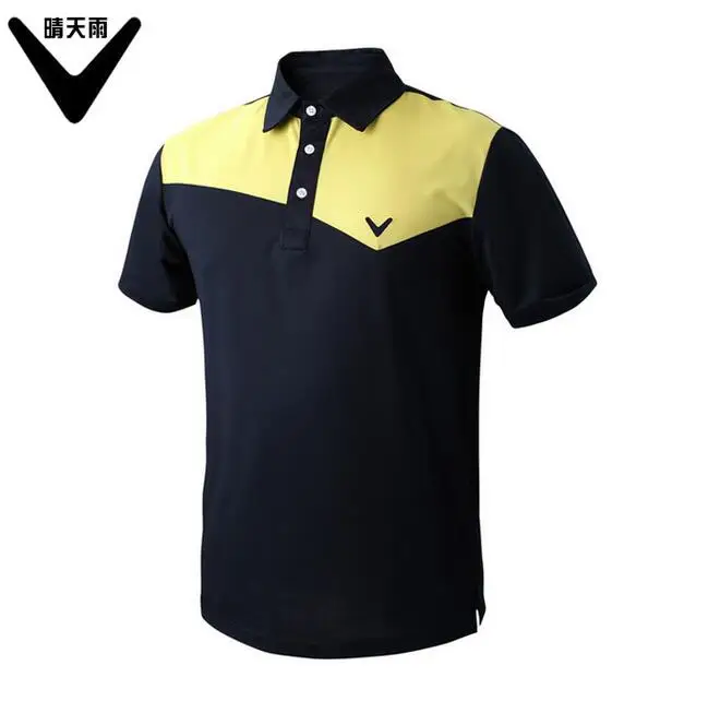 Callawav الرجال جولف t-shirt قصير قمصان رياضية في صيف جاف سريعة تنفس الربط اللون غولف Callawav الرجال جولف t-shirt قصير قمصان رياضية في صيف جاف سريعة تنفس الربط اللون غولف