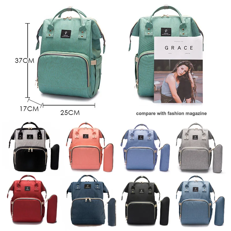 Bolsa de pañales USB de gran capacidad bolsa impermeable de maternidad de viaje mochila diseñador enfermería bolsa bebé cochecito nuevo bolso - 3