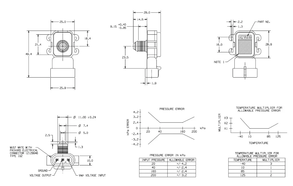 Sensor MAP Para Chevrolet Silverado 3500 STD CAB LS LT LTZ Drucksensor Impulso de Presión Absoluta del Colector de Admisión de Aire de Lujo|sensor sensor|sensor chevroletsensor map - AliExpress