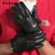 Gours 2018 New Men's Winter Genuine Leather Gloves Fashion Brand Black Warm Gloves Classic Goatskin Mittens Luvas Guantes GSM009