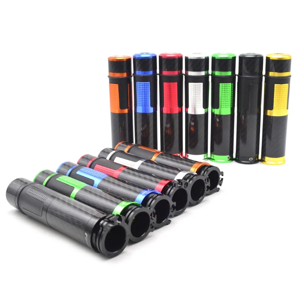 for Universal 22mm 7 8 motorbike scooter CNC handlebar Motorcycle Rubber Handle Bar Hand Grips ForF3