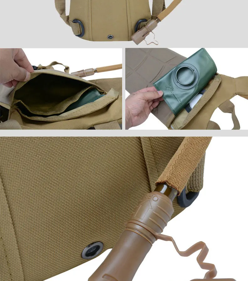 Dobrável ao ar Bolsa de Água de Hidratação Militar para Camping Livre Tático Mochila Escalada Correndo Esportes Pacote Bexiga Balão Soft 2l 8 Camping Escalada Correndo Esportes Pacote Bexiga Balão Soft