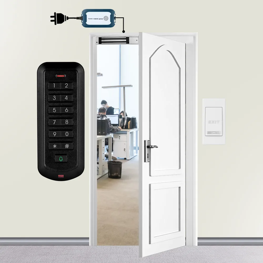 2 4G Беспроводная система контроля доступа двери комплект RFID Клавиатура + блок