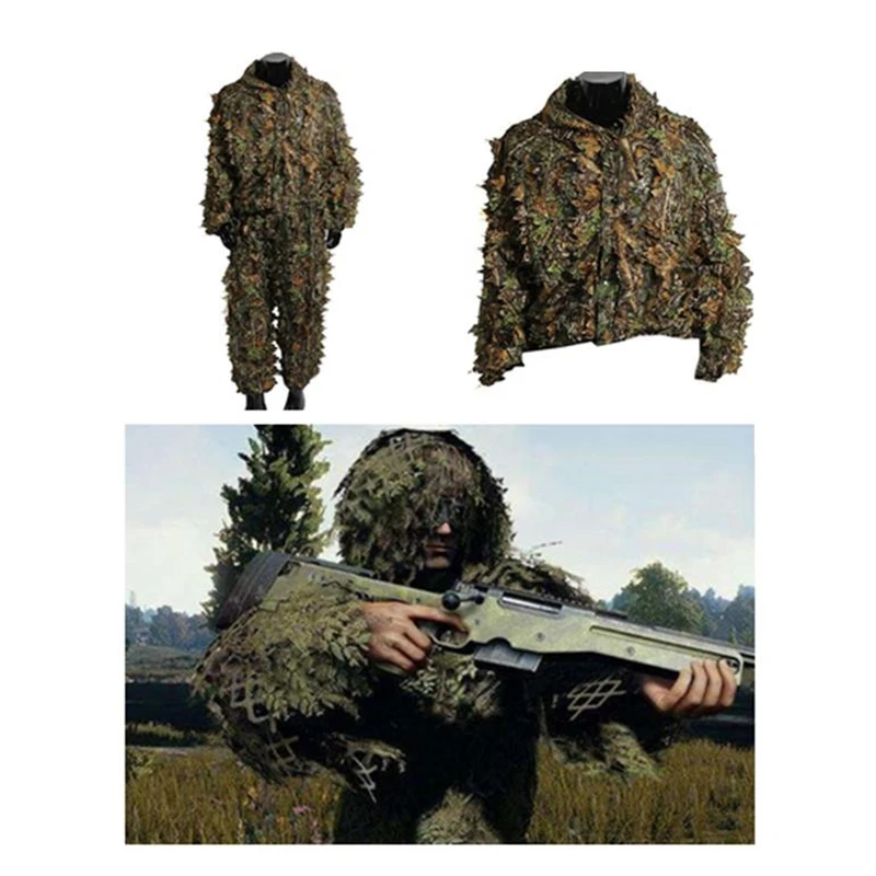  Games Pubg 3d Leaf Camouflage Invisible Army Fan Apparel Chicken Geely Service Game Hunting Photogr