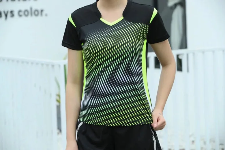 Шт. 2 шт. Корейская Спортивная для женщин/мужские теннисные рубашки+ шорты для женщин Одежда для бадминтона Настольный теннис одежда дышащая спорти