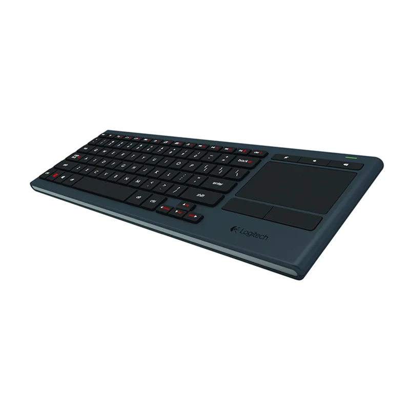 Logitech K830, задний светильник, зарядка, отличное сочетание, HTPC, беспроводная, Bluetooth, сенсорная, десять метров, мышь, литиевая клавиатура, домашняя