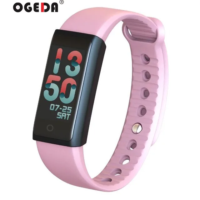 

Women Smart sport men Watch Colorful TFT-LCD Screen LED shock resistant Heart Rate Blood Pressure SPO2 Fitness 2018 OGEDA
