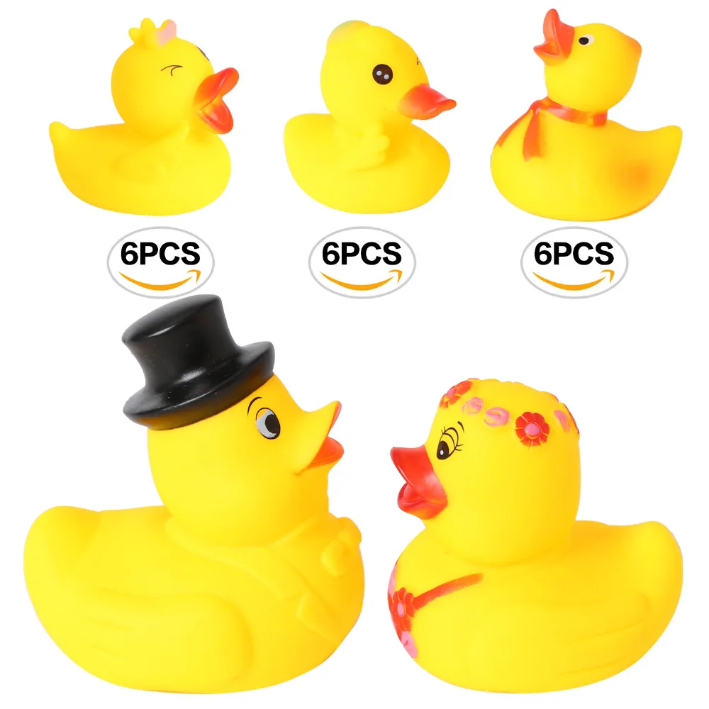 Set Of 20 4 5 Bride And Groom Yellow Ducks Toys Rubber Bath Toys