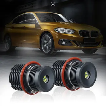 

2Pcs Car Front Light Lamp Eyes LED Headlight Marker Lights Bulbs For BMW Eyes LED Halo Ring Light Bulbs