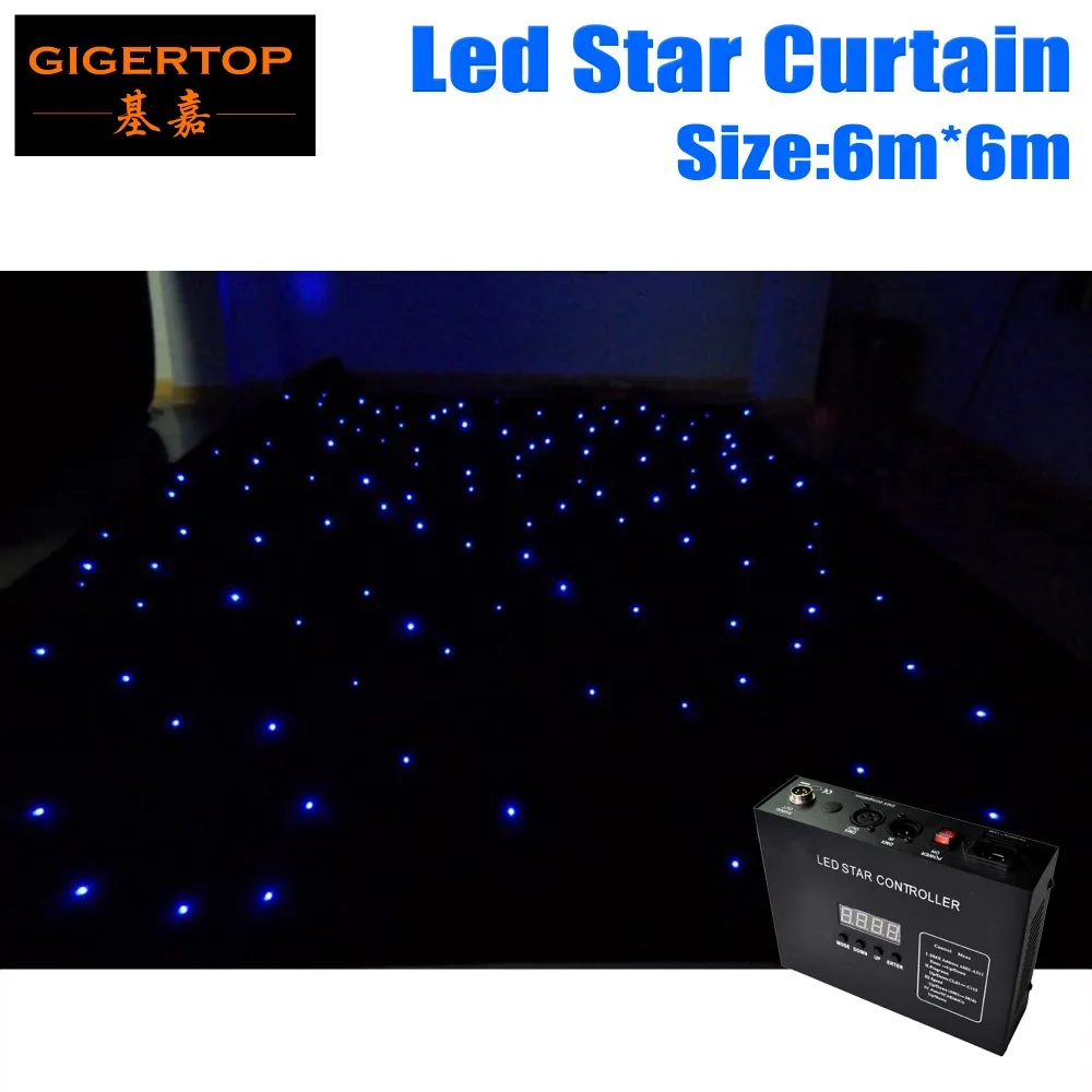 

High Quality 6M*6M Fireproof LED Star Cloth LED Vision Cloth LED Curtain Cloth Background Stage Light, 90V-240V DMX Controller