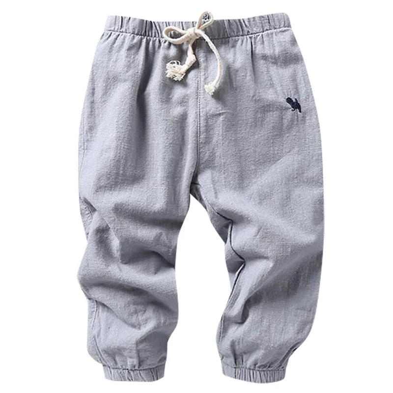 2018 Baby Boy Cotton Pants Summer High Quality Boy Casual Elastic Waist
