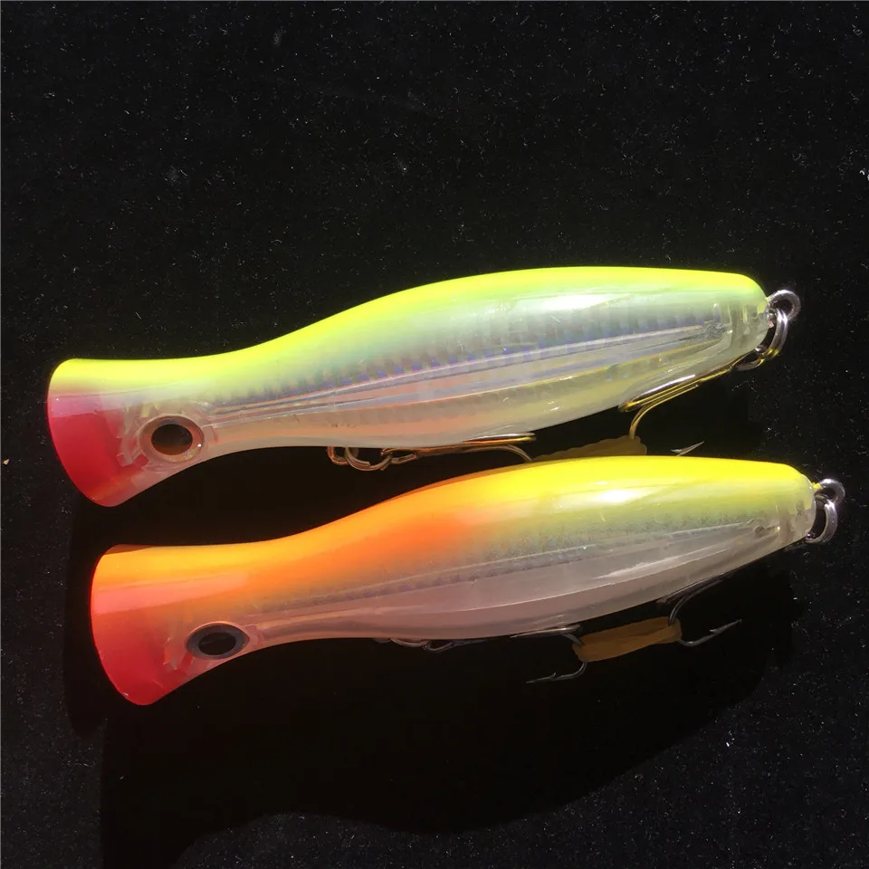 Buy Swolfy 2Pcs 12cm/40g Popper Bait Hard Fishing Lure