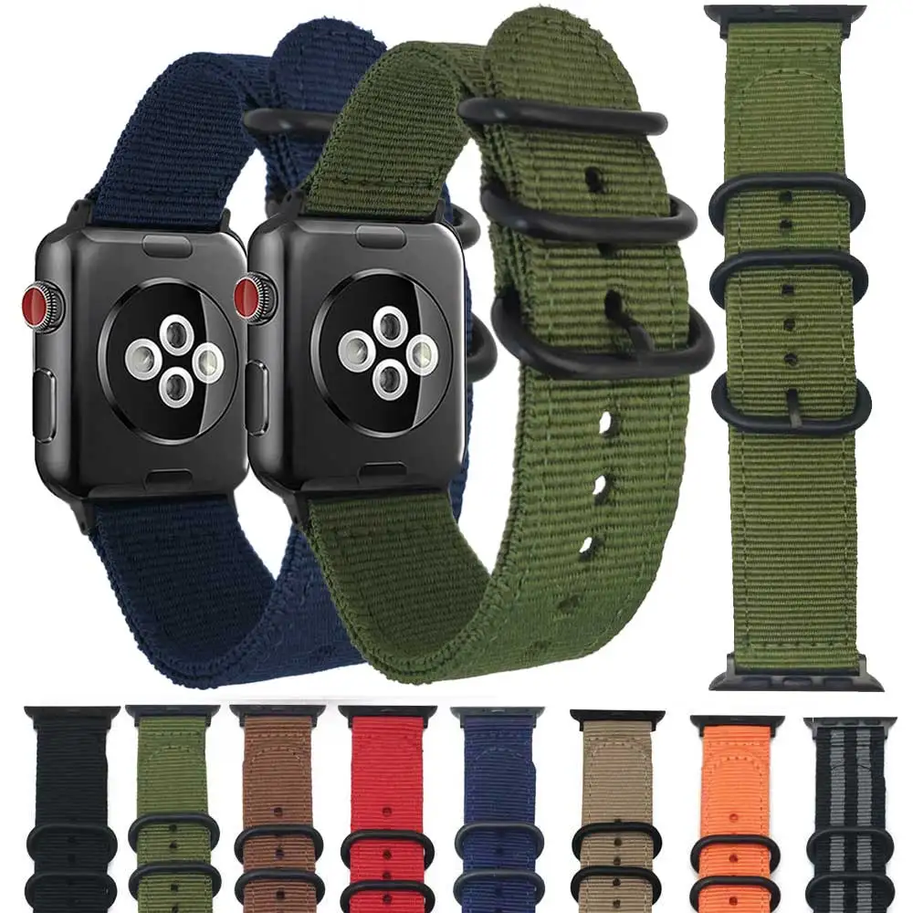 Ремешок нейлоновый для наручных часов Apple Watch Series 5/4/3/2 42 мм 38 | Наручные часы