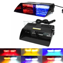 Мигалки S2viper Предупреждение 16 светодиодов высокой Мощность мигалка 48 W 18 мигающий режим дома Strobe Light Auto предупреждающий фонарь Полиция чрезвычайных голубой мигалка желтая /белый маяк мигалка полицейская