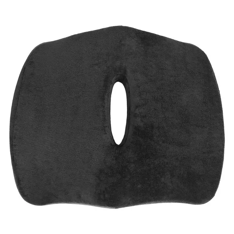 Flannelette Подушка для сиденья из пены с эффектом памяти, Ортопедическая подушка для автомобильного офисного кресла, подушка для бедер из пены с эффектом памяти, Нескользящая подушка для сиденья - Цвет: Flannelette