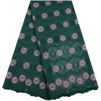 

Latest African Lace Fabric High Quality Swiss Voile Lace In Switzerland Nigerian Cotton Lace Fabrics For Wedding Y1537
