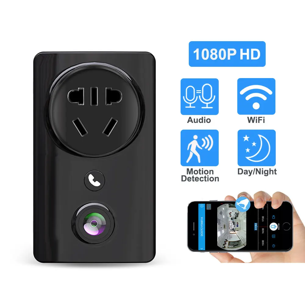 

Home WiFi Camera Socket 1080P IR Night Vision Cloud Storage 180 Degree Fisheye Panoramic Security Monitor Two Way Audio SD Card