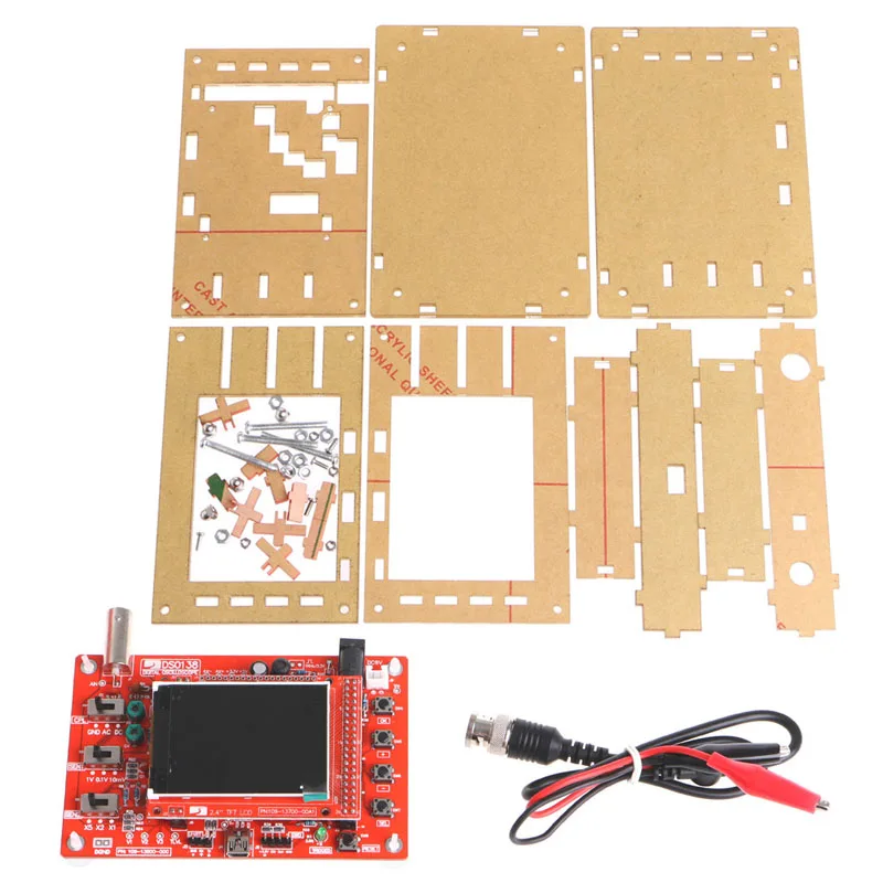 Акриловый DIY Прозрачный чехол для DSO138 2," цифровой осциллограф TFT Kit# Aug.26