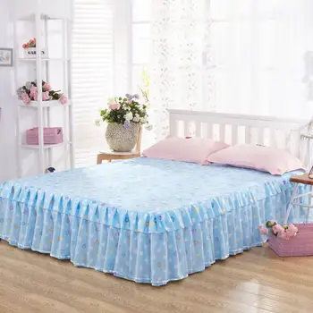 

Bedspread Bed Skirt Ruffles bedding Bed sheet Cotton Pillowcase Home Decorative Twin/Queen/King Size