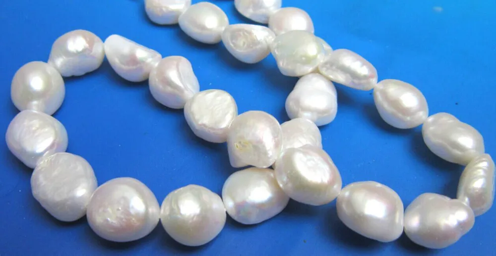 

FREE SHIPPING>>@> Miss charm Jew868 NOBLEST HUGE 10-12mm super luster SOUTH SEA WHITE PEARL NECKLACE 18inch NEW