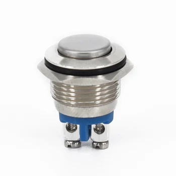 

16mm 12V LED Momentary Push Button Metal Switch Car Speaker Bell Horn