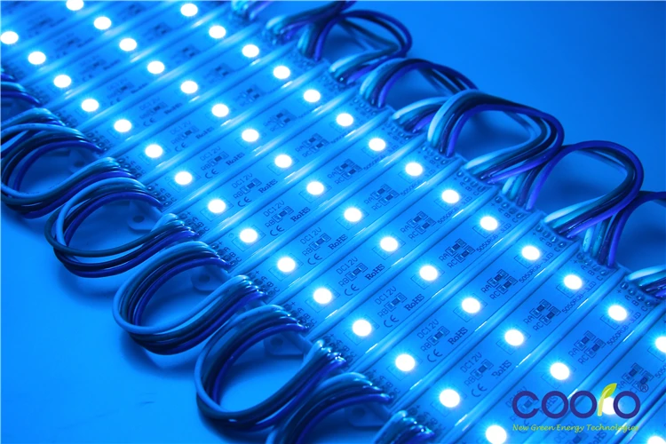 Светодиодный модуль 5050 3 светодиода 12 В водонепроницаемый RGB сменные цвета