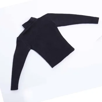 

1/6 Male Hoodie Clothes Black Long Sleeve Shirt For 12" male Doll Body 1:6 Action Figure Clothing Access