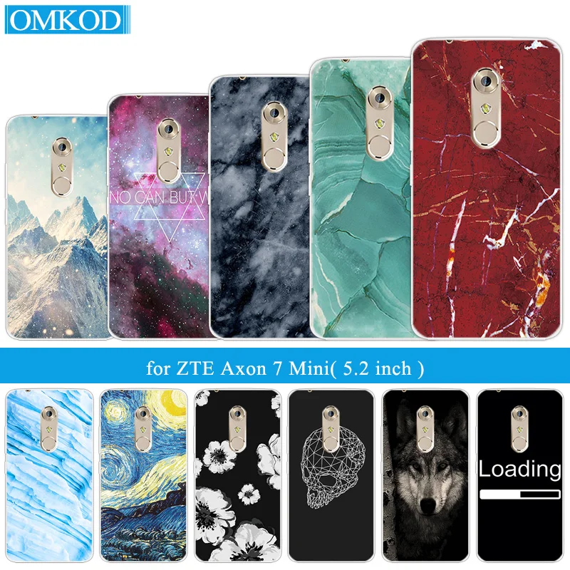 

5.2 inch for ZTE Axon 7 Mini Back Cover Soft Silicone Marble Phone Cases for ZTE 7Mini Fundas Protective Coque for Axon 7 Mini