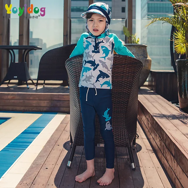 Cheap Boy Two Pieces SwimSuit Swimwear Boys High Neck Long Sleeve Athletic Wear Swimsuit Kids Anti-UV Beach Suit Children's surfing Cheap Boy Two Pieces SwimSuit Swimwear Boys High Neck Long Sleeve Athletic Wear Swimsuit Kids Anti-UV Beach Suit Children's surfing