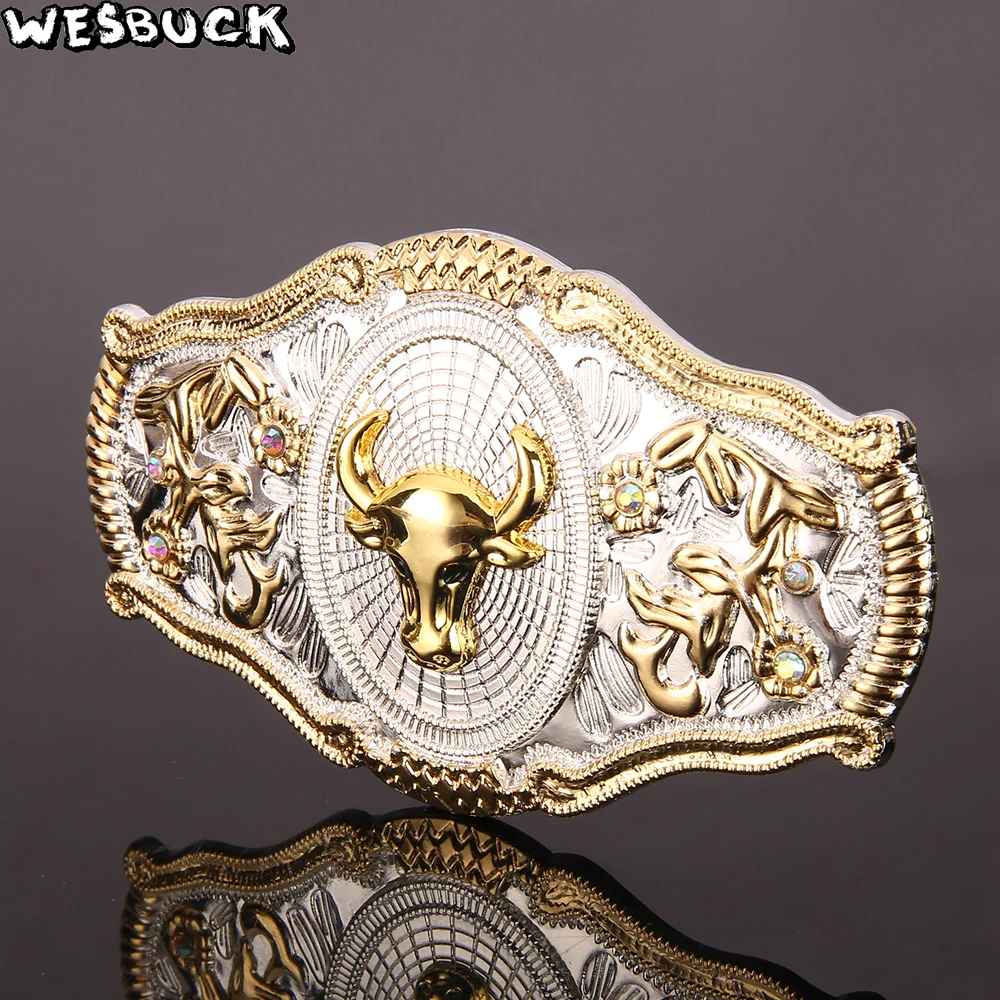 Бренд WesBuck, цинковый сплав, животный ремень телец, Пряжка для мужчин, аксессуары, пряжки для женщин, Cowgirl, крутая Пряжка, роскошная, повседневная, Hebilla