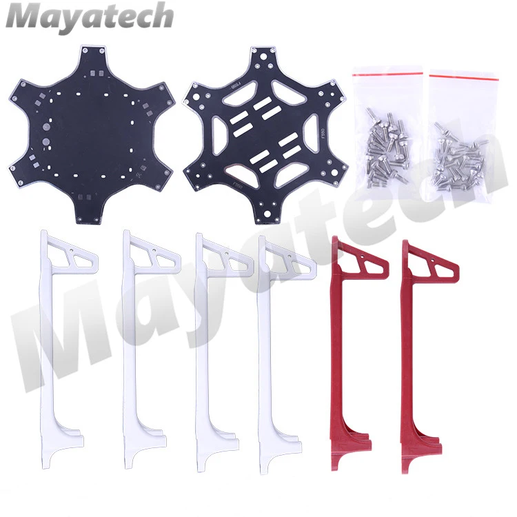 FPV F550 Hexa Frame Arm HexaCopter PCB с шасси Gimbal Защитная батарея Plate для квадрокоптера Flamewheel