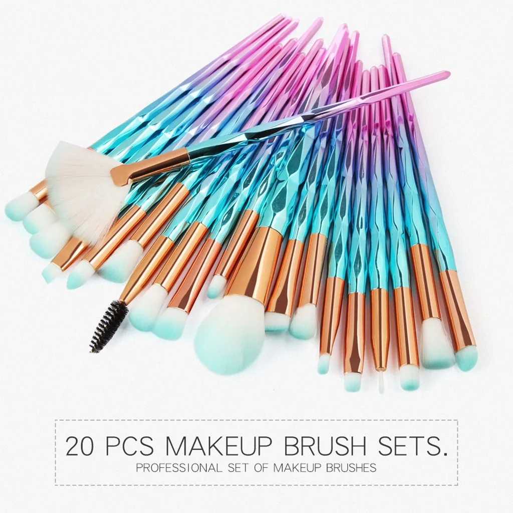 

20PCS Make Up Foundation Eyebrow Eyeliner Blush Cosmetic Concealer Brushes Makeup Brushes Tool brochas maquillaje 40*