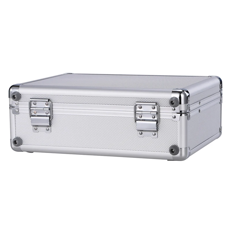 Koop Goed gemaakt duurzaam Aluminium Vlucht Draagtas Brons Camera Tool aktetas Reizen Camera Opbergdoos met spons