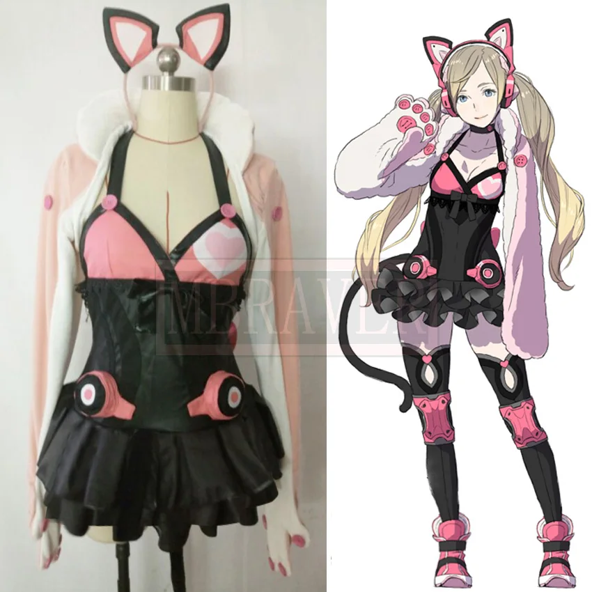

Lucky Cosplay Costume From Tekken Adult Women Halloween Fancy Dress Custom Made Any Size