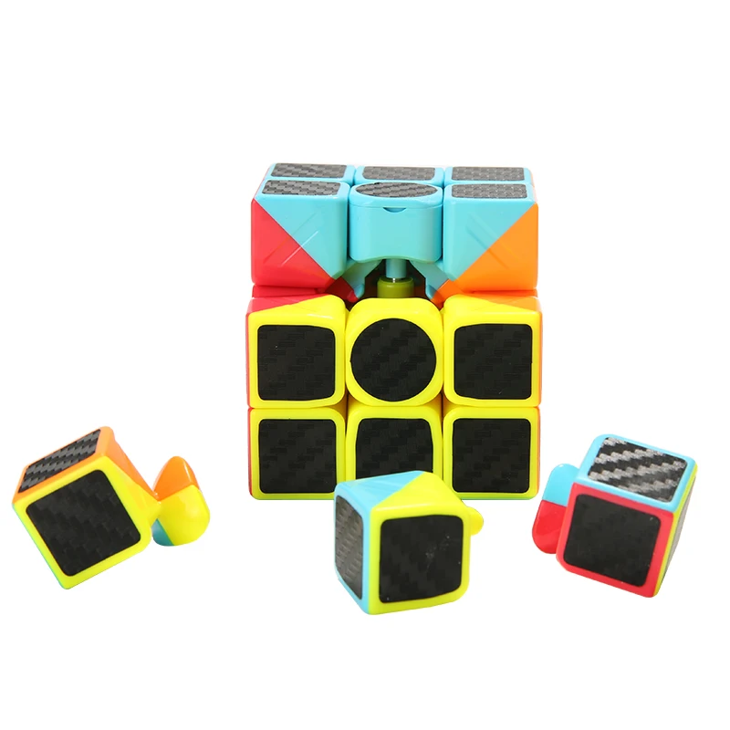 Zcube 2x2x2 3x3x3 наклейка из углеродного волокна скоростной магический скоростной куб Megaminx обучающая игрушка головоломка углеродный куб Magico Cubo