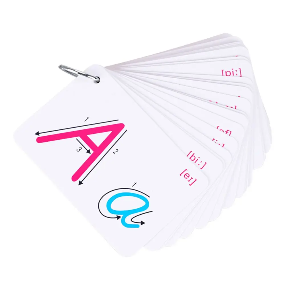 26 Letter English Card Game Board Games for Children Education Flash with Buckle Family Toy Gift|Настольные игры| |