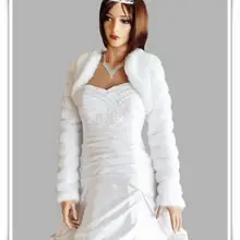 Новые женские свадебные болеро из искусственного меха, болеро, пальто