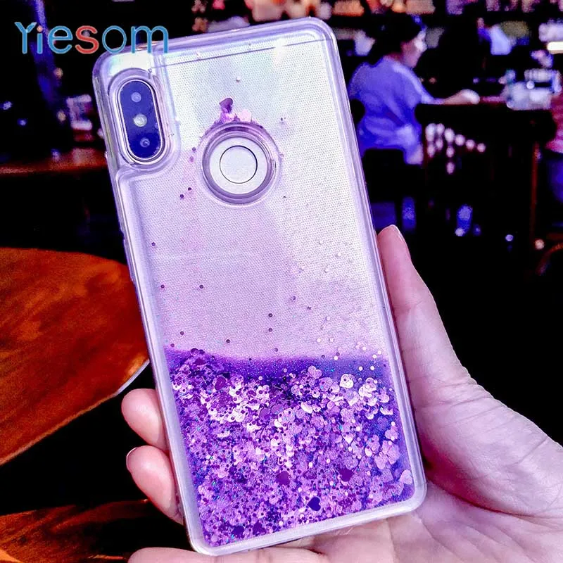 Чехол для Xiaomi Redmi Note 5 Global Case жидкостный Мягкий Силиконовый ТПУ чехлы телефонов 6 Pro