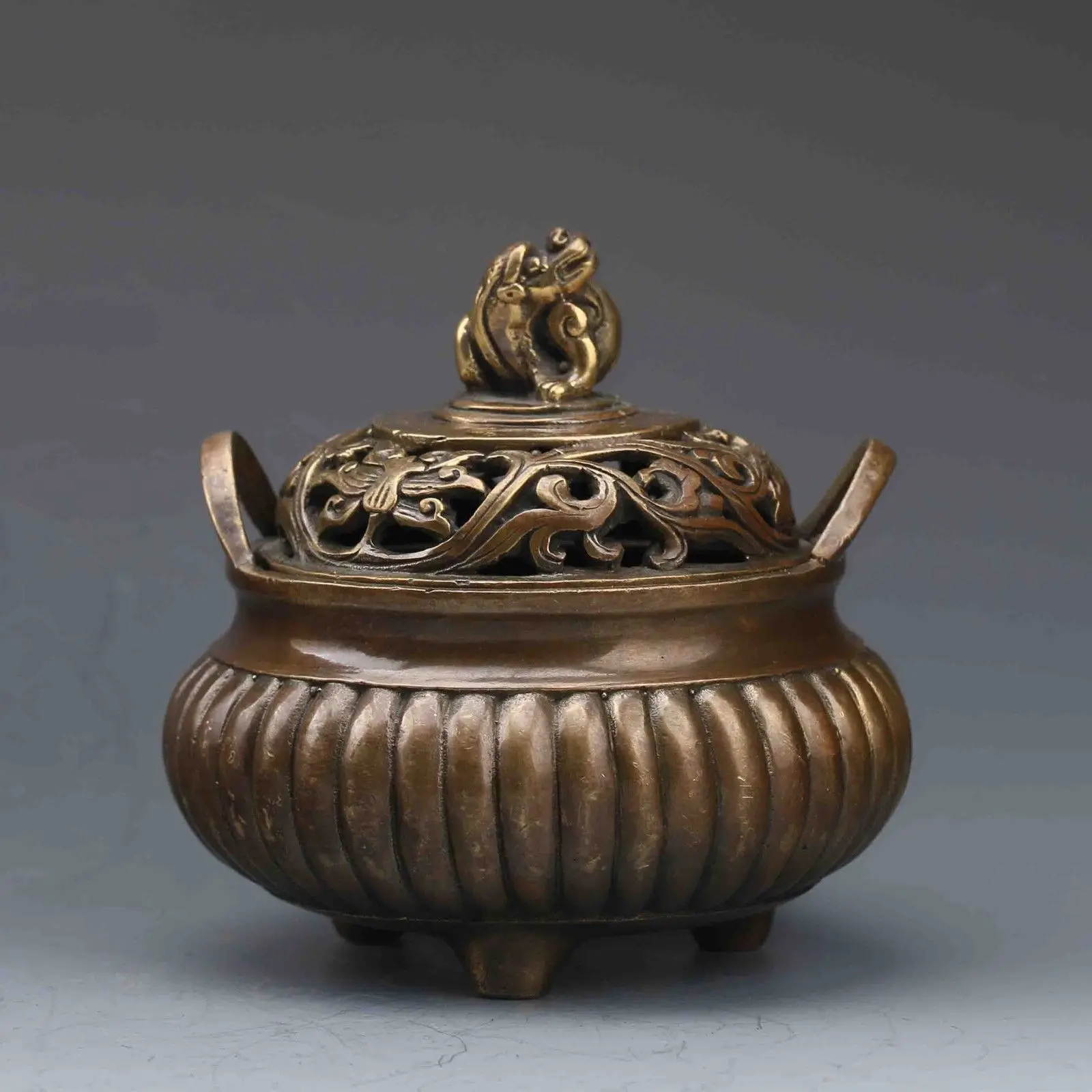 Chinese Bronze Hand Carved Incense Burner Ming Dynasty XuanDe Markin