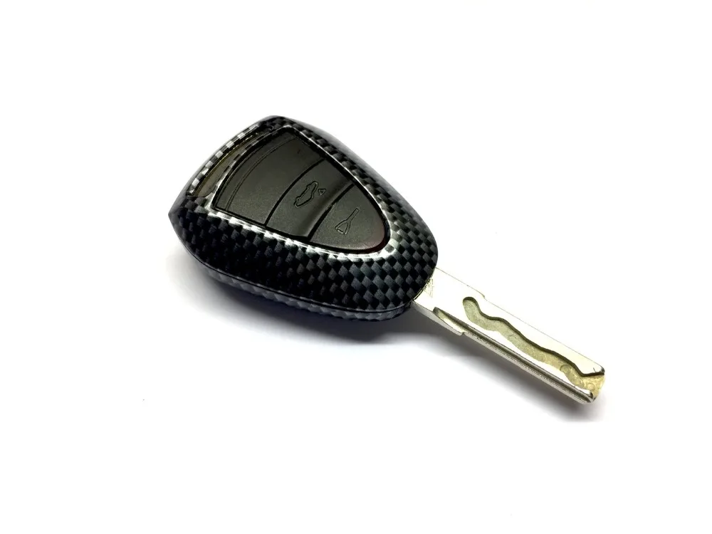 Автомобильный аксессуар, чехол для автомобильного ключа, пластиковый дистанционный брелок, флип для Porsche Black Head, дистанционный ключ