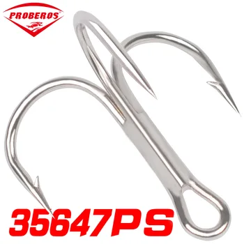

100pcs/lot Fishing Hooks High Carbon Steel Treble Hook Fishing Tackle Fishing Accessories Equipment Soft Lure Holder Pesca White